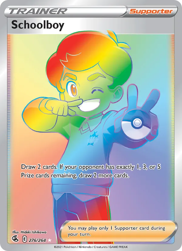Schoolboy Holo 276/264 Fusion Strike Pokémon Card