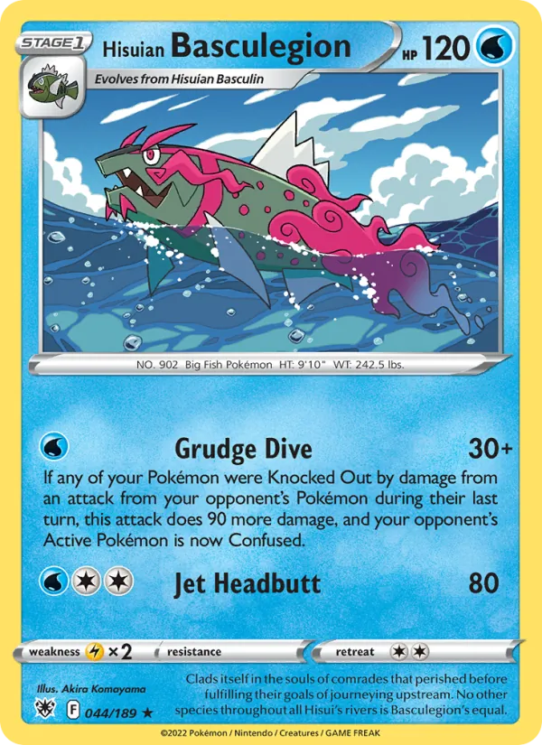Hisuian Basculegion Reverse Holo 044/189 Astral Radiance Pokémon Card