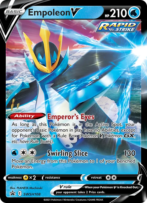 Empoleon V Holo WH108/307 SWSH Black Star Promos Pokémon Card