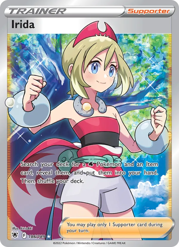 Irida Holo 186/189 Astral Radiance Pokémon Card