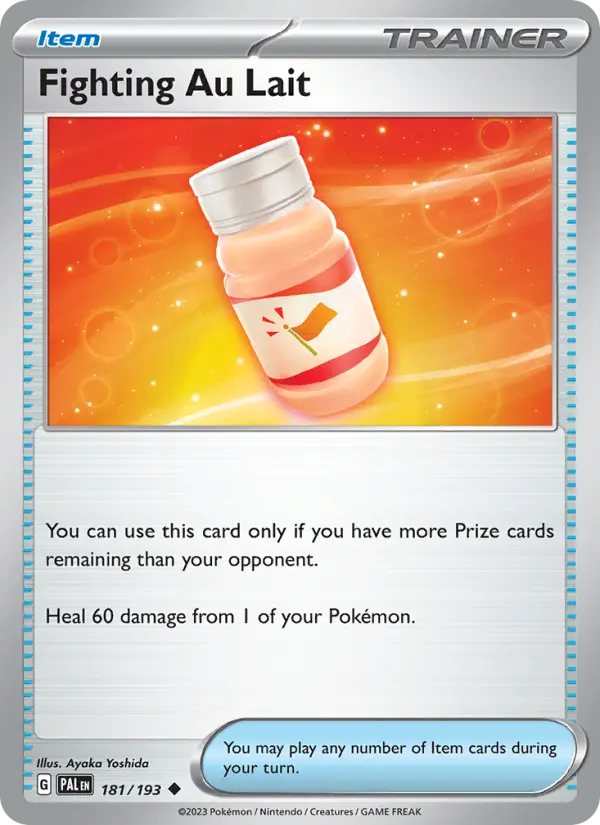 Fighting Au Lait Non-Foil 181/193 Paldea Evolved Pokémon Card
