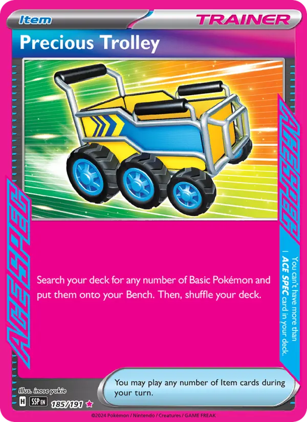 Precious Trolley Holo 185/191 Surging Sparks Pokémon Card