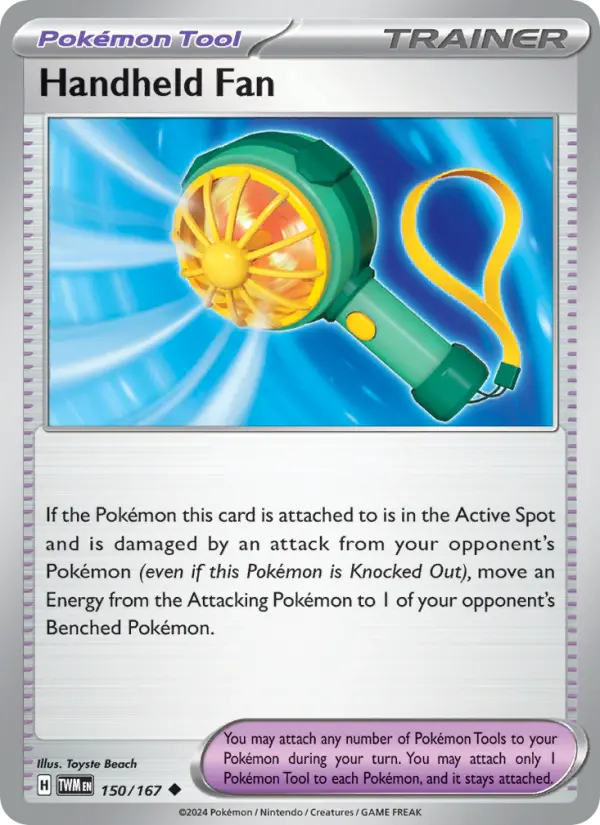Handheld Fan Reverse Holo 150/167 Twilight Masquerade Pokémon Card