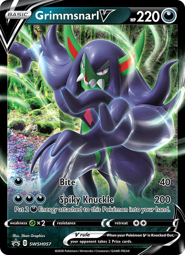 Grimmsnarl V Holo WH057/307 SWSH Black Star Promos Pokémon Card