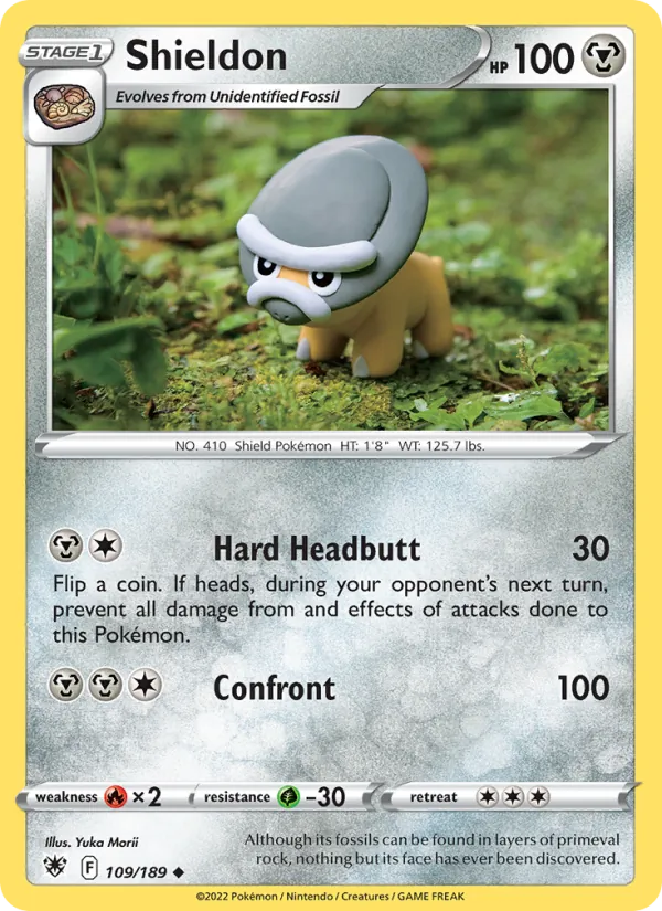 Shieldon Reverse Holo 109/189 Astral Radiance Pokémon Card