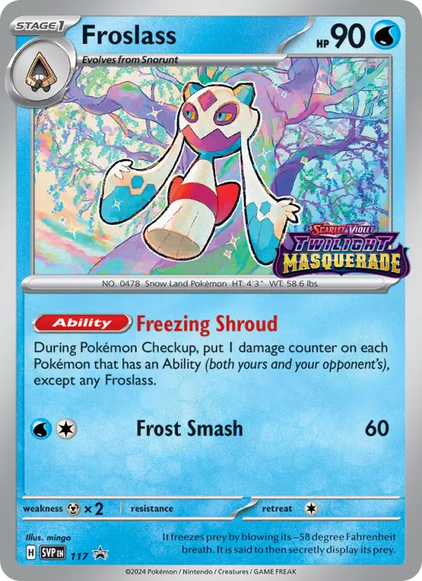 Froslass Non-Foil 117/225 SVP Black Star Promos Pokémon Card
