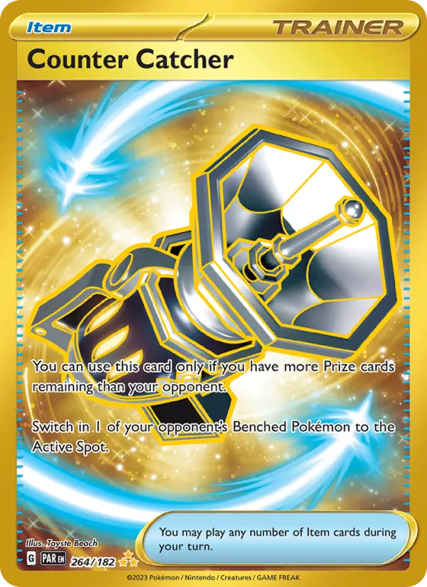 Counter Catcher Holo 264/182 Paradox Rift Pokémon Card