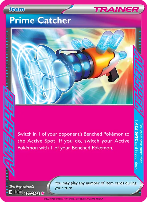 Prime Catcher Holo 157/162 Temporal Forces Pokémon Card