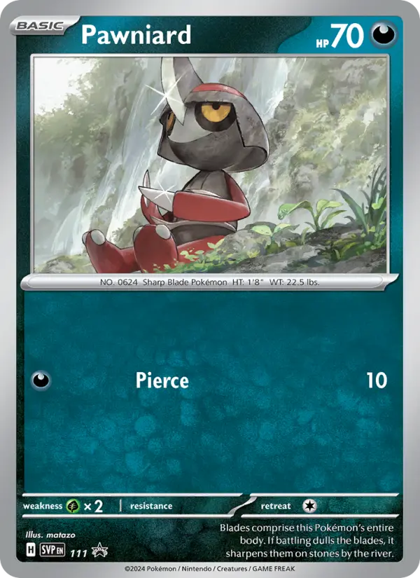 Pawniard Non-Foil 111/225 SVP Black Star Promos Pokémon Card