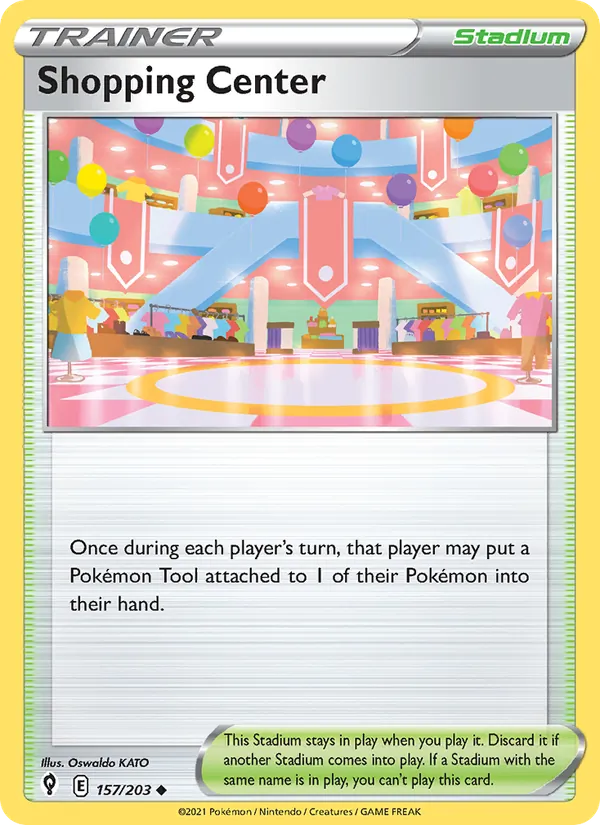 Shopping Center Reverse Holo 157/203 Evolving Skies Pokémon Card