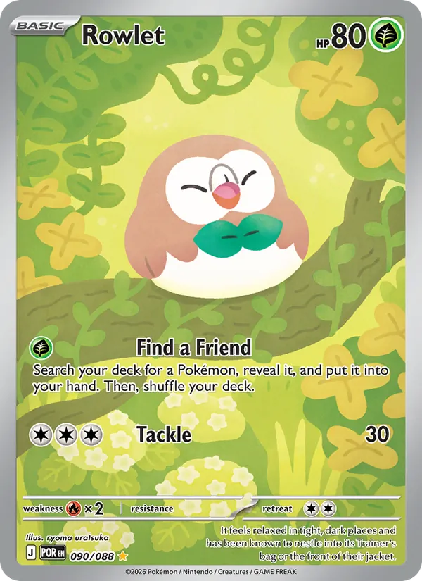 Rowlet Holofoil 090/88 Perfect Order Pokémon Card