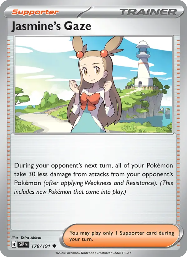 Jasmine's Gaze Reverse Holo 178/191 Surging Sparks Pokémon Card
