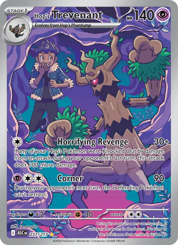 Hop's Trevenant Holo 237/217 Ascended Heroes Pokémon Card