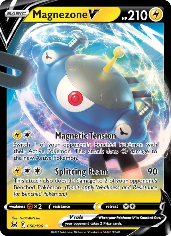 Magnezone V Holo 056/196 Lost Origin Pokémon Card
