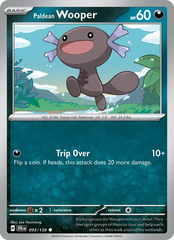 Paldean Wooper Normal 093/159 Journey Together Pokémon Card