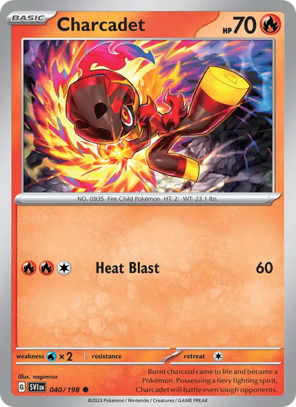 Charcadet Non-Foil 040/198 Scarlet & Violet Pokémon Card