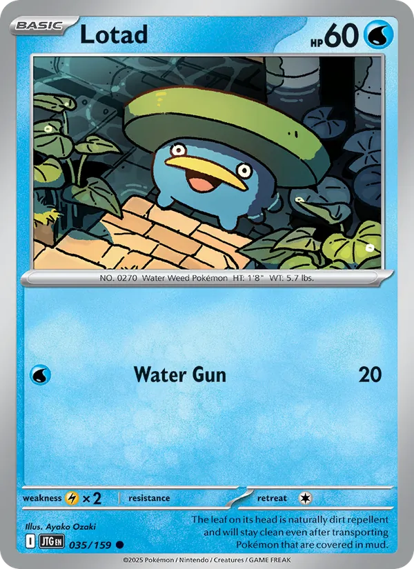 Lotad Normal 035/159 Journey Together Pokémon Card