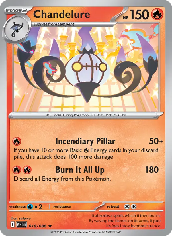 Chandelure (WHT) 018