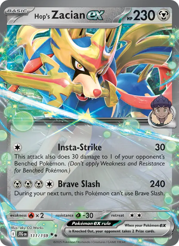 Hop's Zacian ex (JTG) 111