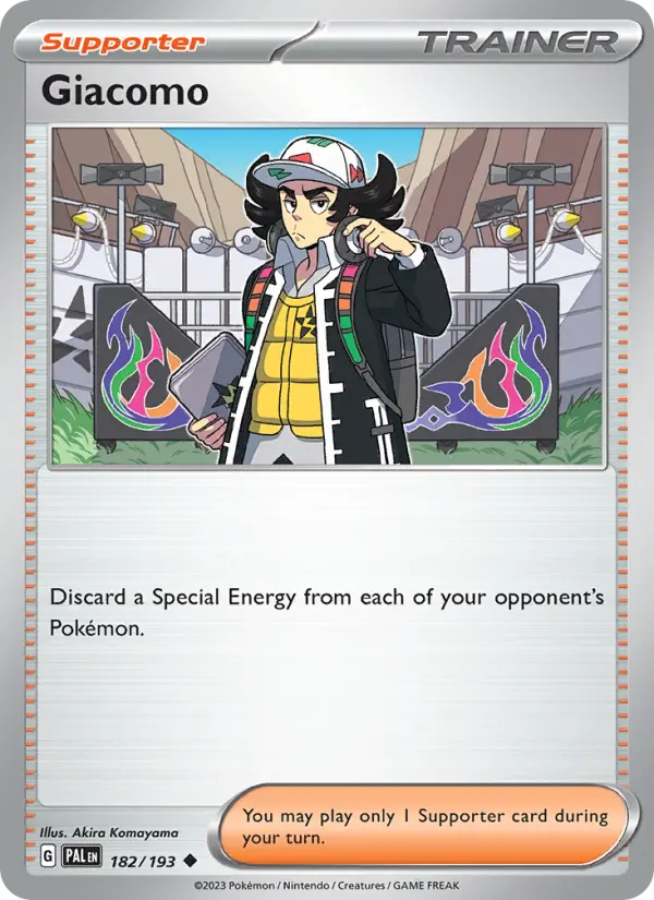 Giacomo Non-Foil 182/193 Paldea Evolved Pokémon Card