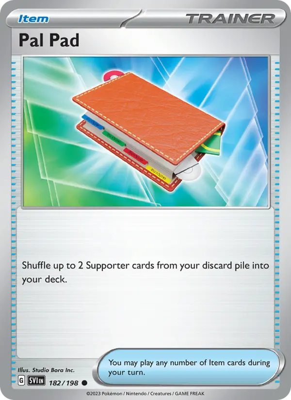 Pal Pad Non-Foil 182/198 Scarlet & Violet Pokémon Card
