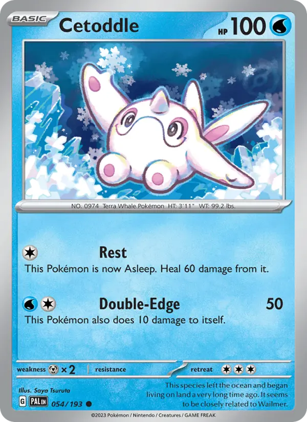 Cetoddle Non-Foil 054/193 Paldea Evolved Pokémon Card