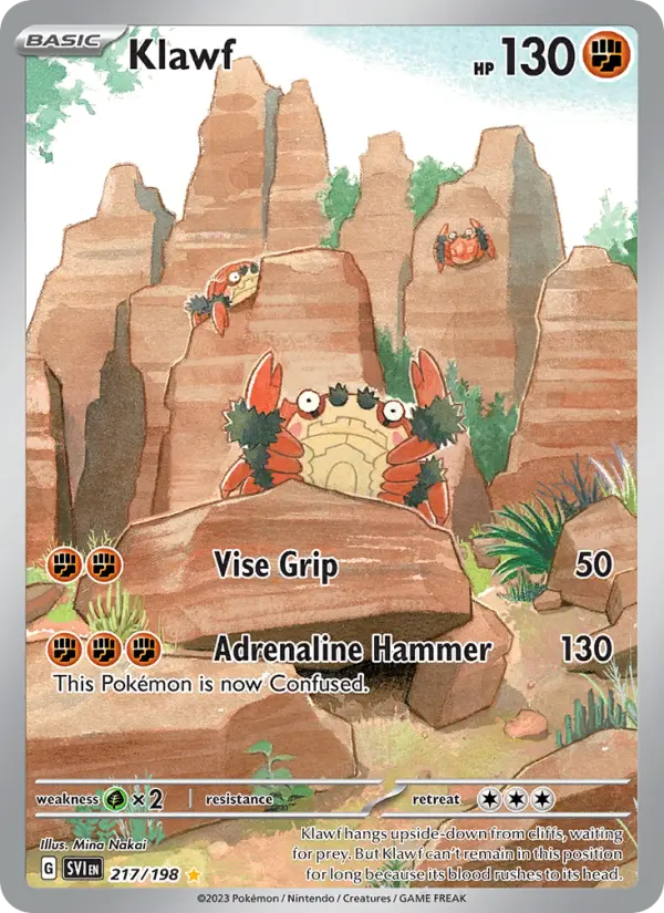 Klawf Holo 217/198 Scarlet & Violet Pokémon Card