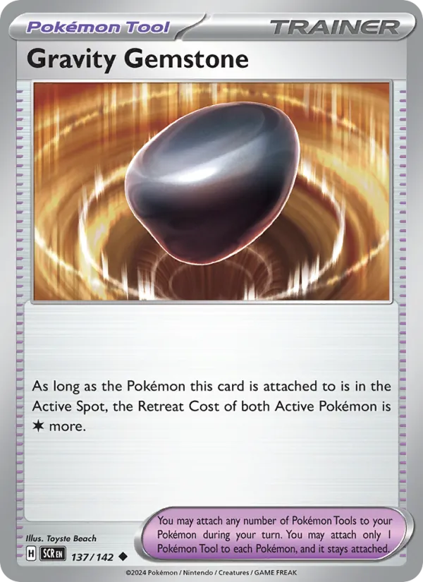 Gravity Gemstone Normal 137/142 Stellar Crown Pokémon Card