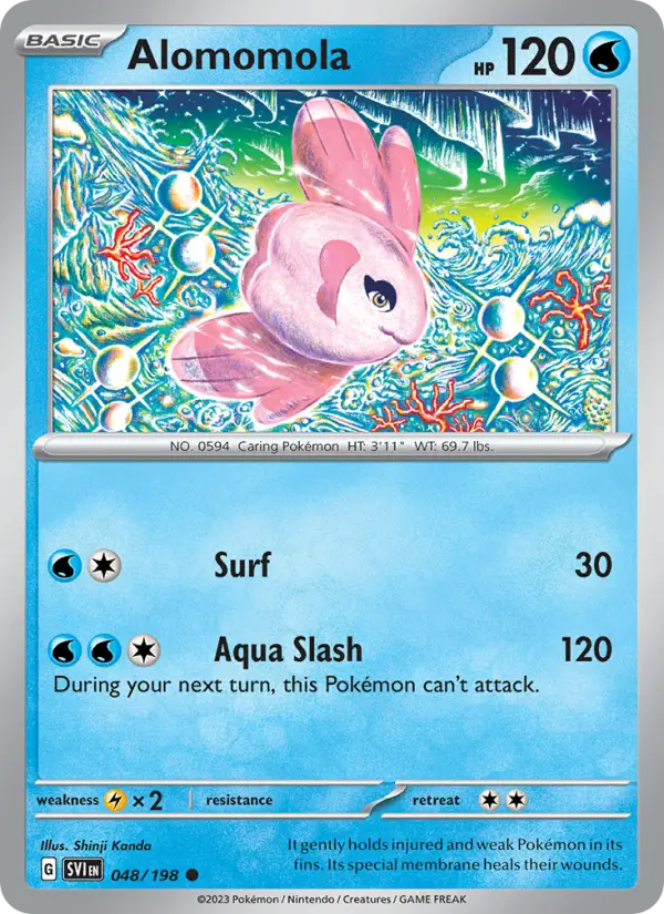 Alomomola Non-Foil 048/198 Scarlet & Violet Pokémon Card