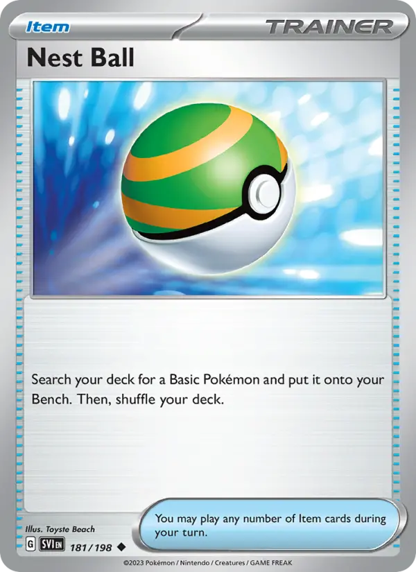Nest Ball Non-Foil 181/198 Scarlet & Violet Pokémon Card