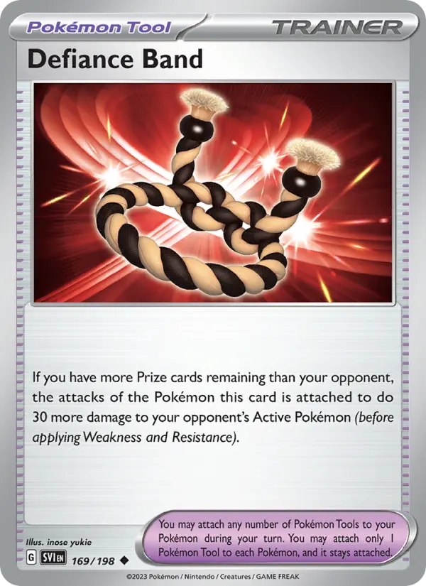 Defiance Band Non-Foil 169/198 Scarlet & Violet Pokémon Card