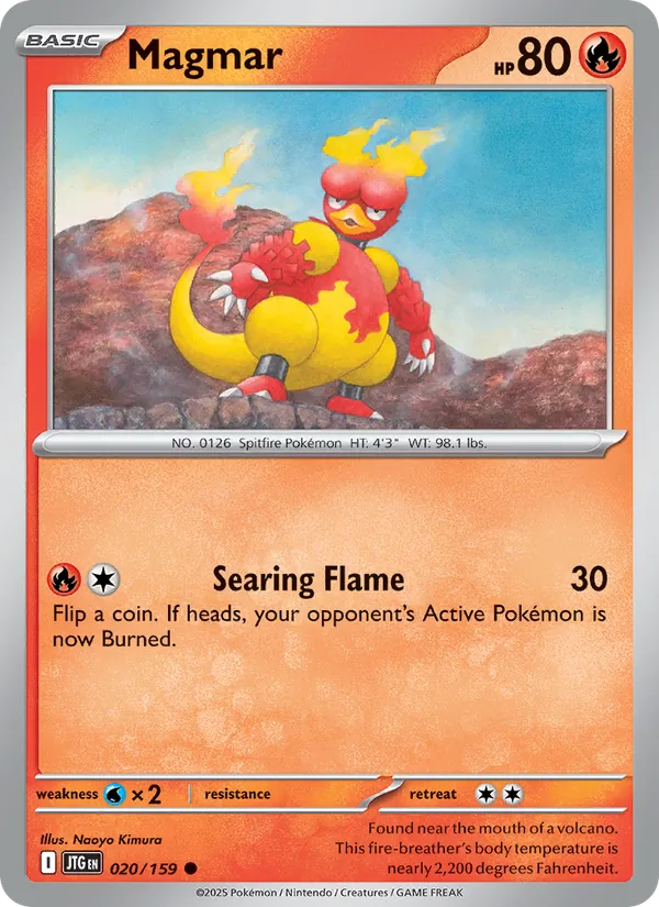 Magmar Normal 020/159 Journey Together Pokémon Card