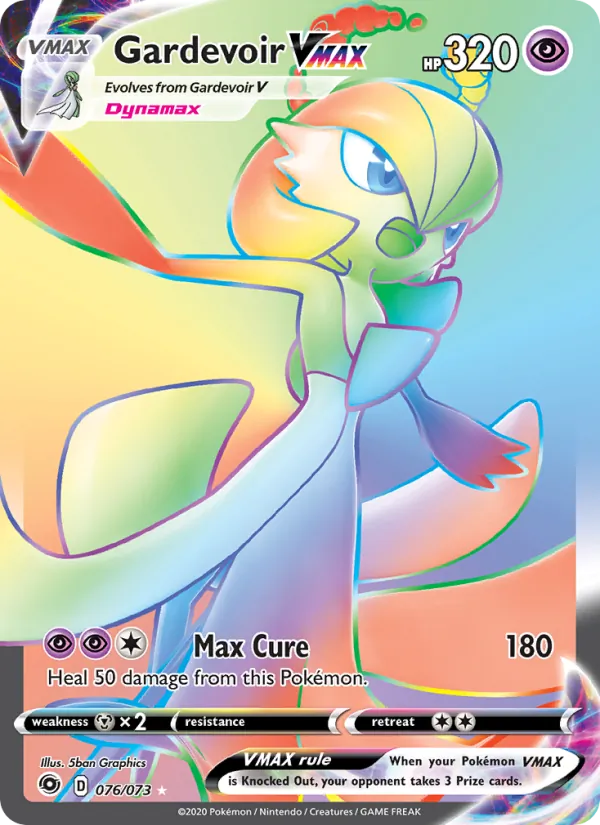 Gardevoir VMAX Holo 076/73 Champion's Path Pokémon Card