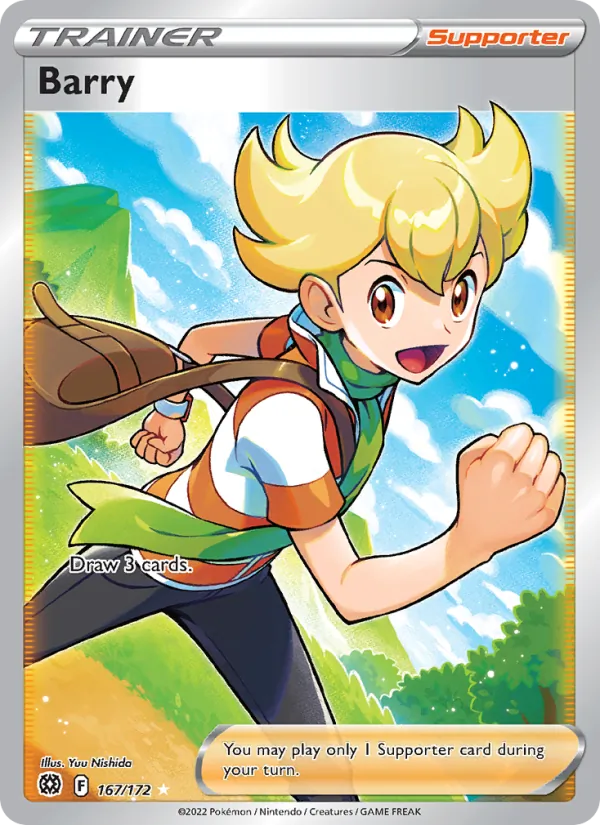 Barry Holo 167/172 Brilliant Stars Pokémon Card