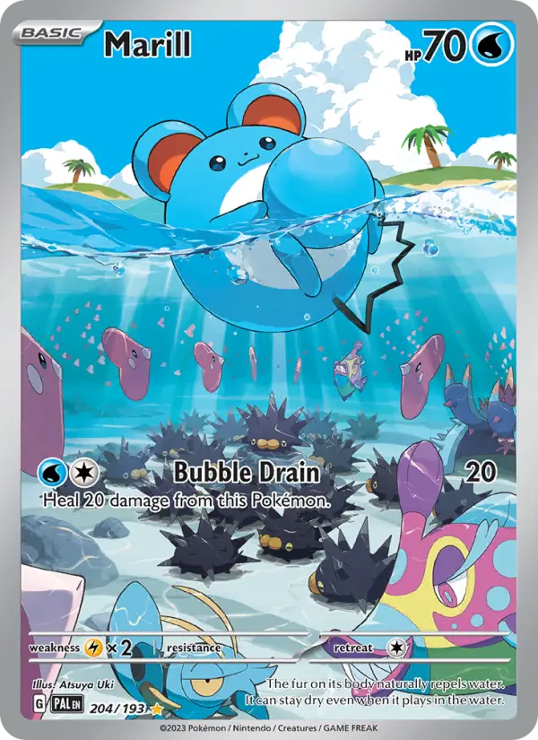 Marill Holo 204/193 Paldea Evolved Pokémon Card