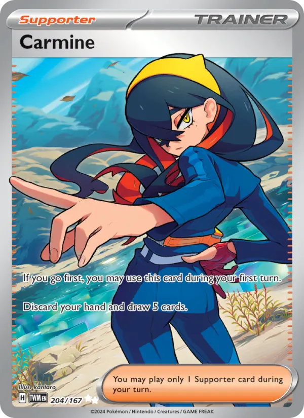 Carmine Holo 204/167 Twilight Masquerade Pokémon Card