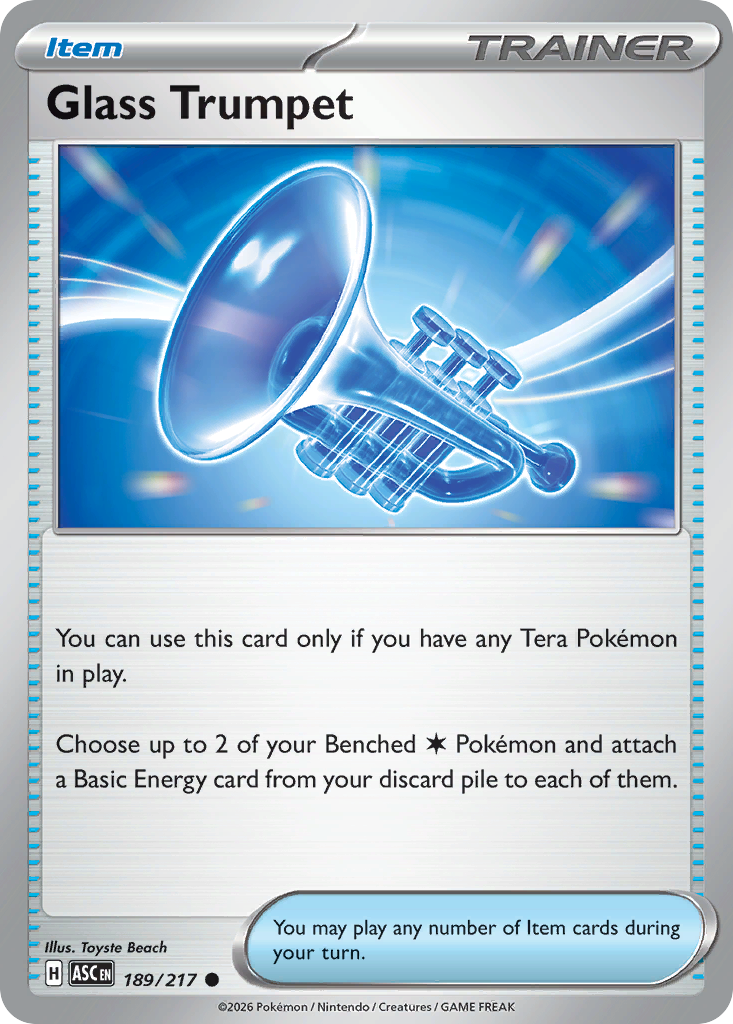 Glass Trumpet Non-Holo 189/217 Ascended Heroes Pokémon Card
