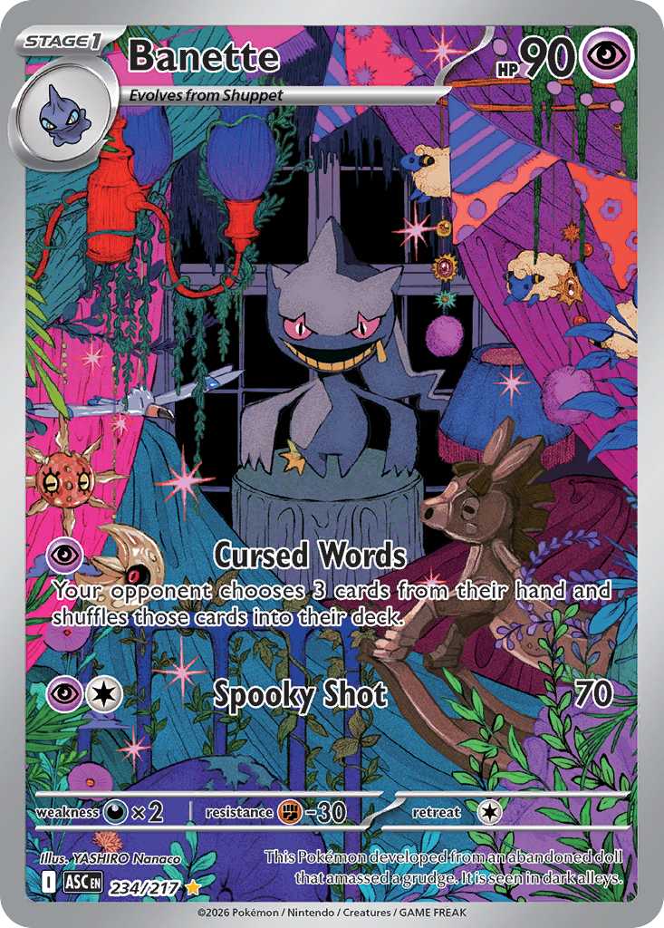 Banette Holofoil 234/217 Ascended Heroes Pokémon Card