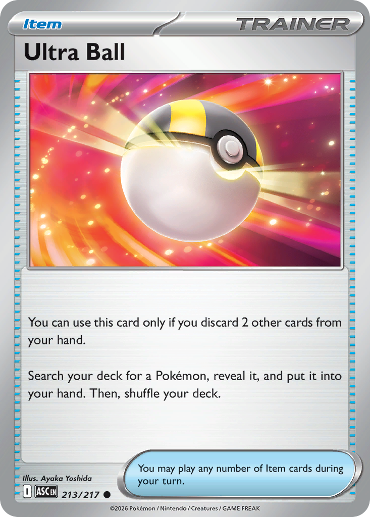 Ultra Ball Non-Holo 213/217 Ascended Heroes Pokémon Card