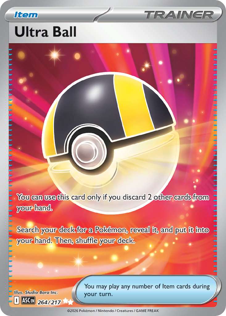 Ultra Ball Holofoil 264/217 Ascended Heroes Pokémon Card