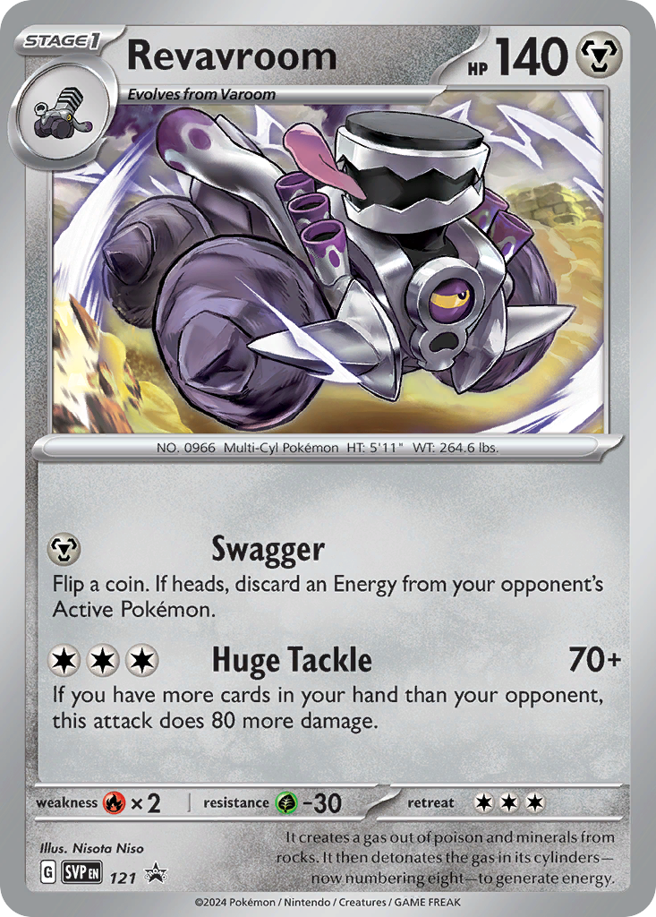 Revavroom Holofoil 121/225 SVP Black Star Promos Pokémon Card