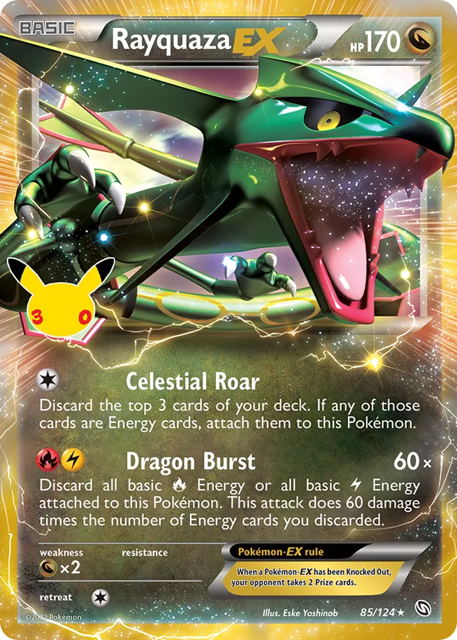 Rayquaza EX Normal 016/0 30th Classic Collection Pokémon Card
