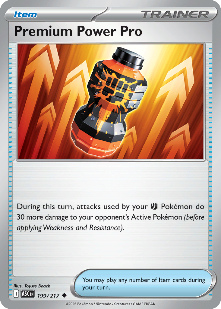 Premium Power Pro Non-Holo 199/217 Ascended Heroes Pokémon Card