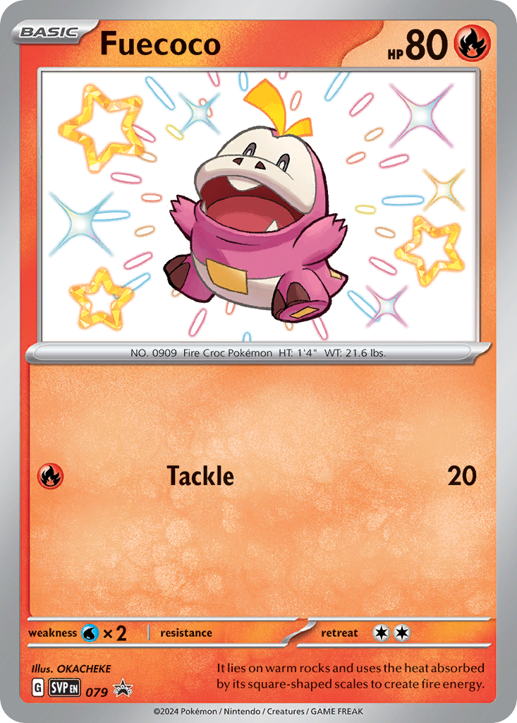 Fuecoco Holofoil 079/225 SVP Black Star Promos Pokémon Card