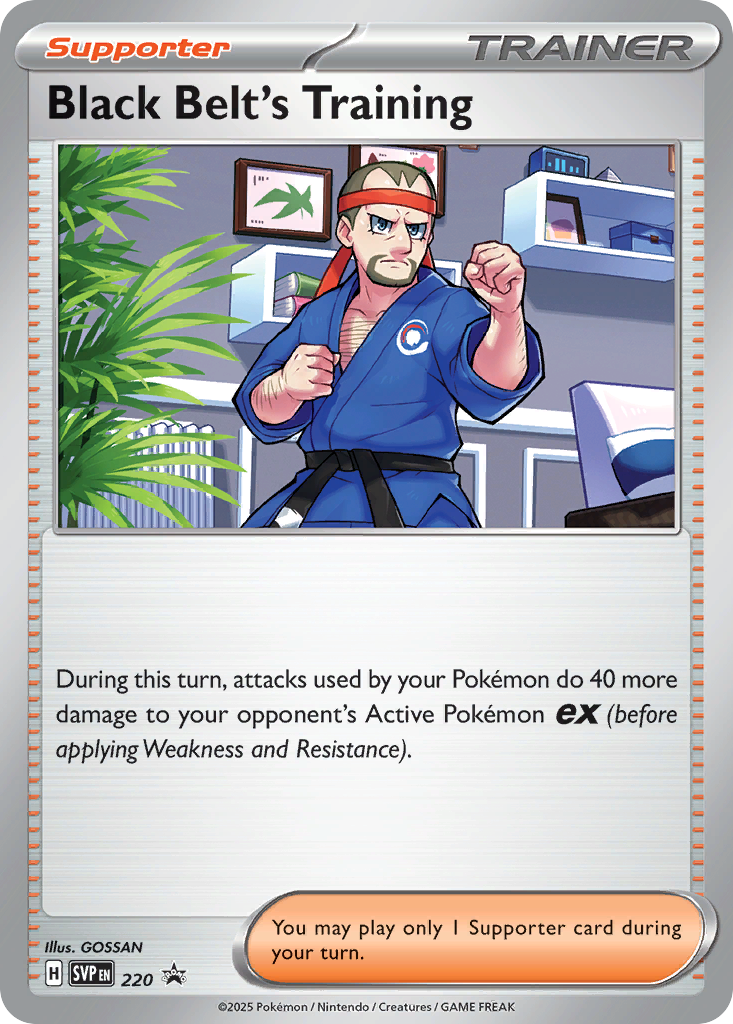 Black Belt's Training Non-Foil 220/225 SVP Black Star Promos Pokémon Card