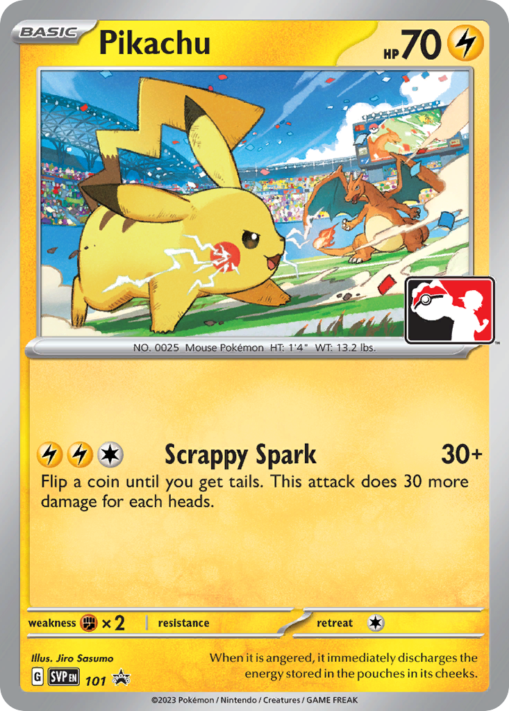 Pikachu Non-Holo 101/225 SVP Black Star Promos Pokémon Card