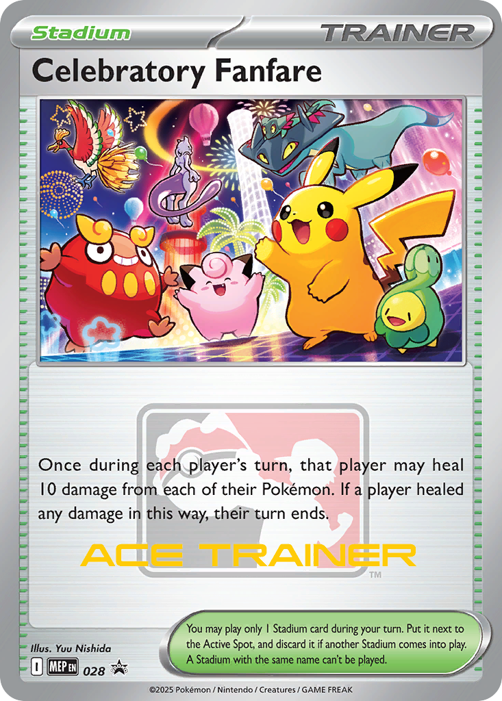 Celebratory Fanfare Holo 028/0 MEP Black Star Promos Pokémon Card