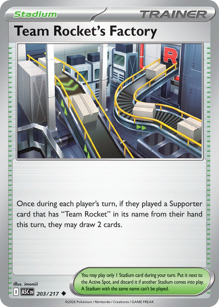 Team Rocket's Factory Non-Holo 203/217 Ascended Heroes Pokémon Card