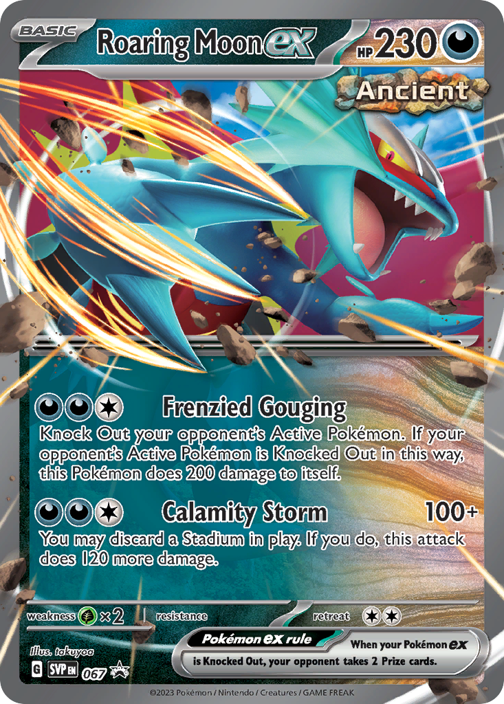 Roaring Moon ex Holofoil 067/225 SVP Black Star Promos Pokémon Card