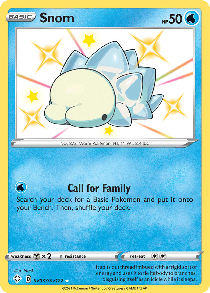 Snom Holo 033/122 Shining Fates Shiny Vault Pokémon Card